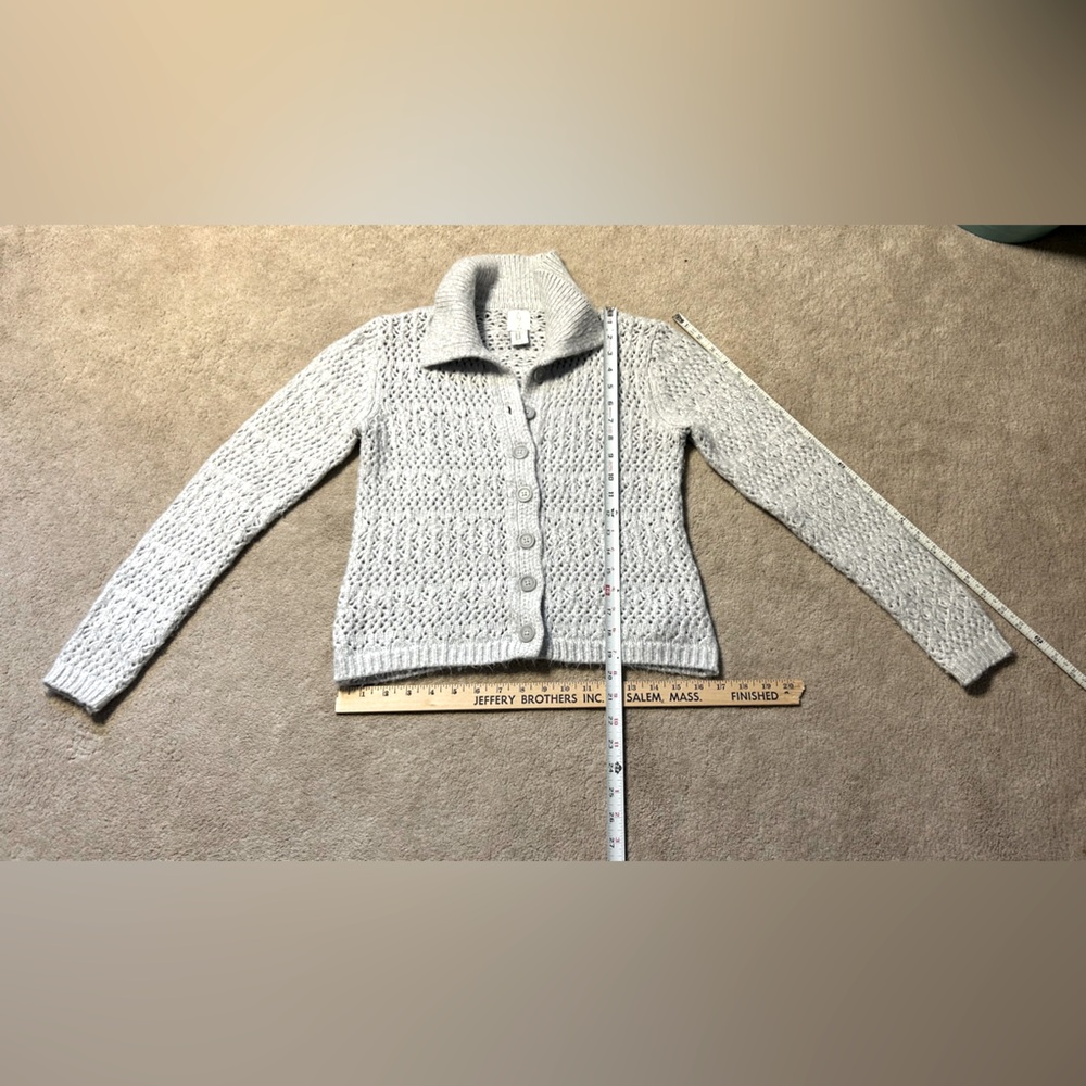 Joie women's XS collared ultra soft button down cardigan sweater - Picture 3 of 7